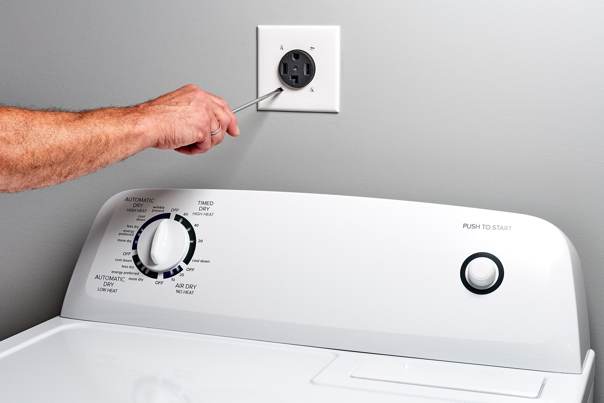 Dryer and washer receptacle installation by Pro Max Electrical