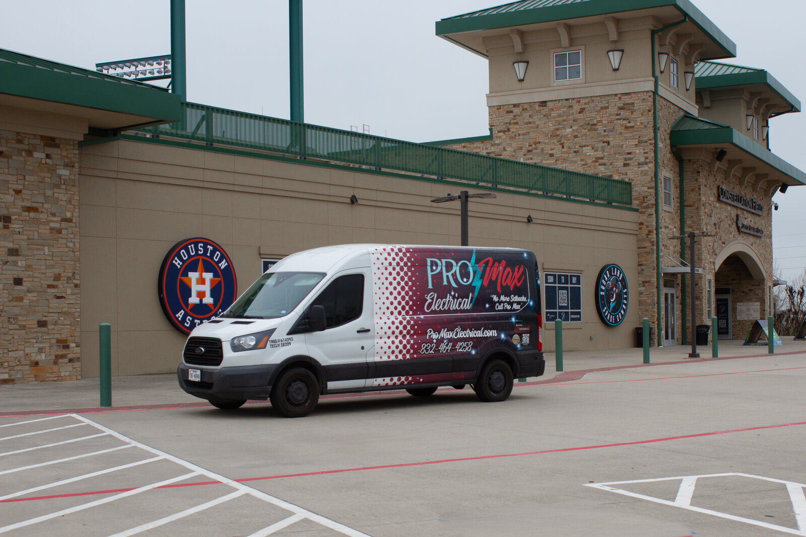 Pro Max Electrical service van in the Greater Houston area
